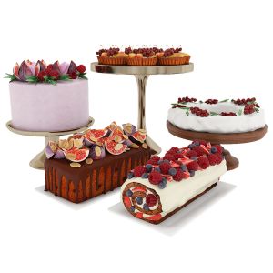 Fruit Berry Cake Collection 3