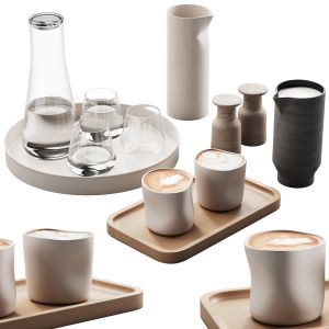 431 Eat And Drinks Decor Set 09 Folded Cup Latte