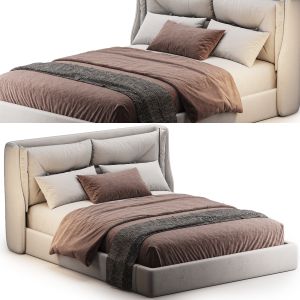 Contemporary Standard Bed Faux Leather Bed