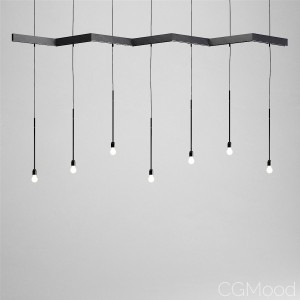 Zig-Zag suspension light by CSMA