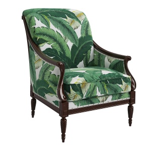 Harwood Accent Chair, Palm Leaf