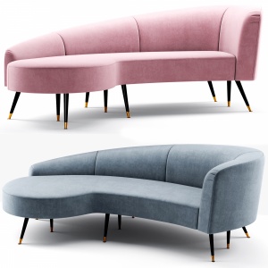 safavieh couture evangeline velvet parisian sofa