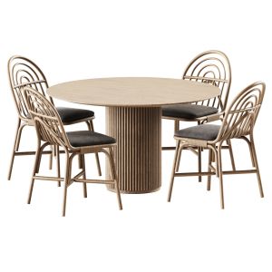 Table Palais Royal By Asplund And Chair Rotin By G