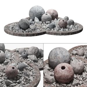 Flowerbad Stone Sphere Pebble
