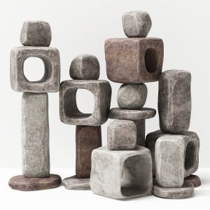 Stone Cube Ligt Decorative N1