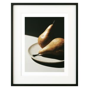Pears Poster In Black Frame
