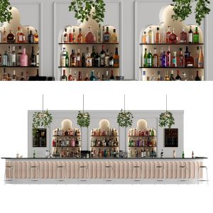 Bar 12 Hotle Bar (110 Bottles + Bar Objects)
