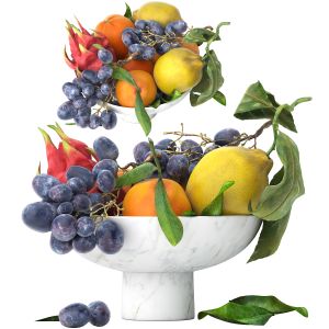 Bowl Of Tropical Fruits 03