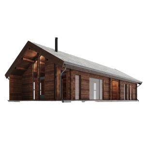Exterior 15-house Cottage 3d Model