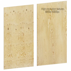 Plywood Sheet With High-resolution Textures