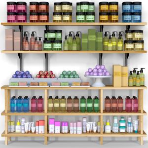 Multicolored Set Of Cosmetics For Beauty Salons