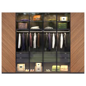Wardrobe With Clothes. Design