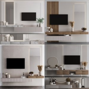 Bedroom Furniture Composition Collection 01