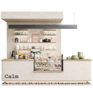 Designer Coffee Shop With Stones